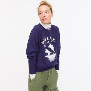 J. Crew Sur La Mare Sweatshirt In Original Cotton SZ M